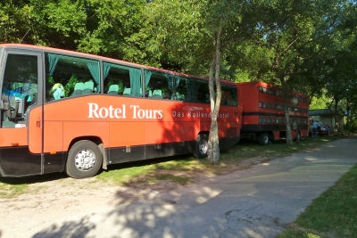 Rotel Tour bus at Santiago