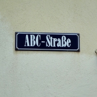 ABC strasse - street name in Wismar