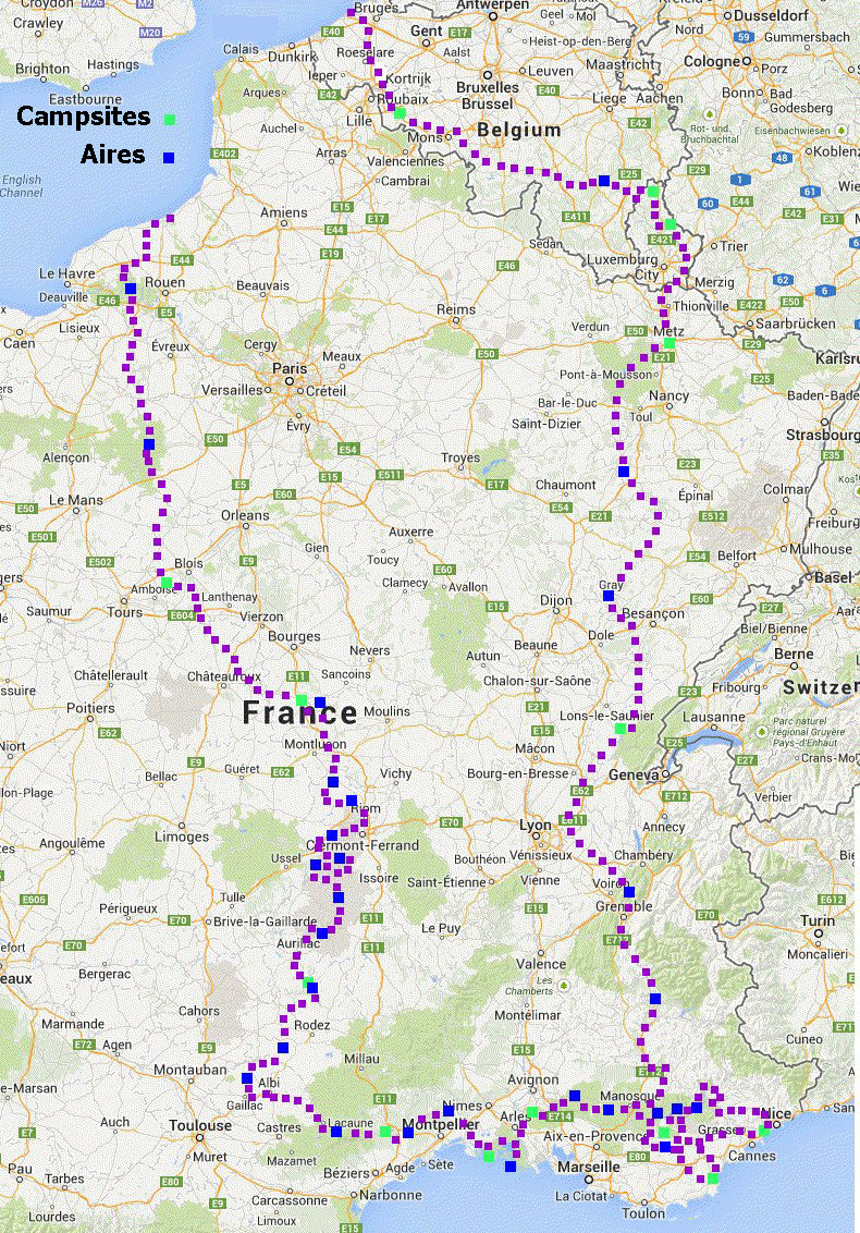 France 2013 route