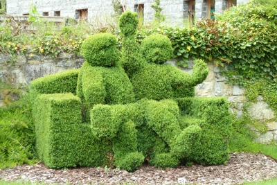 Topiary figures at Durbuy