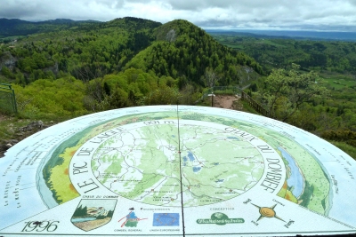 Pic de l'Aigle view from orientation table