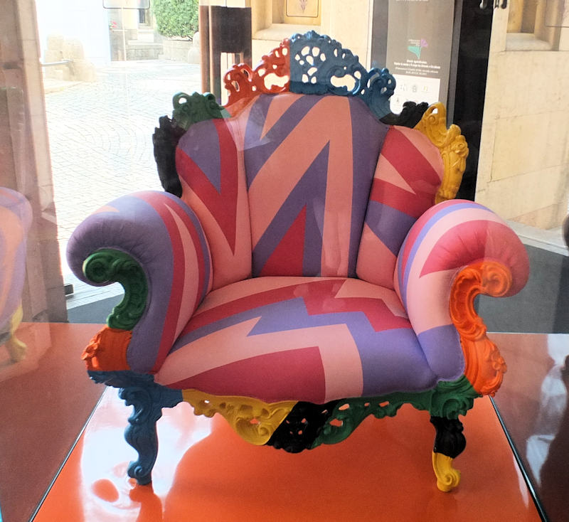 Il Vittoriale colourful chair