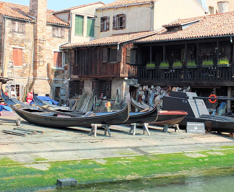 Venice Gondola boatyard