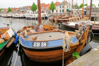 Elburg old wooden barge