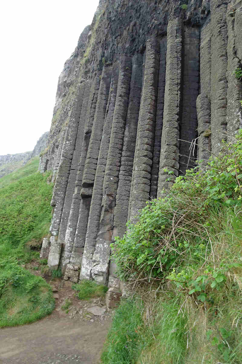 Giant's Causeway - the Organ Pipes cliffs