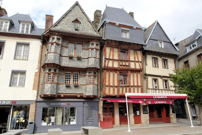 Lannion timbered houses