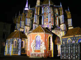Chartres - night illuminations 1