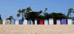 Beach huts at St Denis d'Oleron