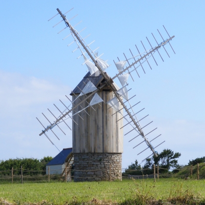 windmill near Pointe du Van