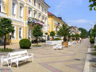 Frantiskovy Lazne Narodni trida (main street)