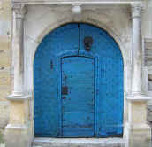 ancient blue Door at Martel