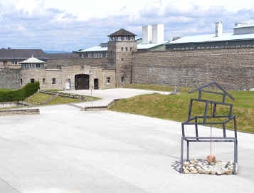 Mauthausen WW2 camp entrance