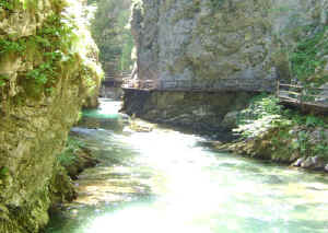 Vintgar Gorge walkway